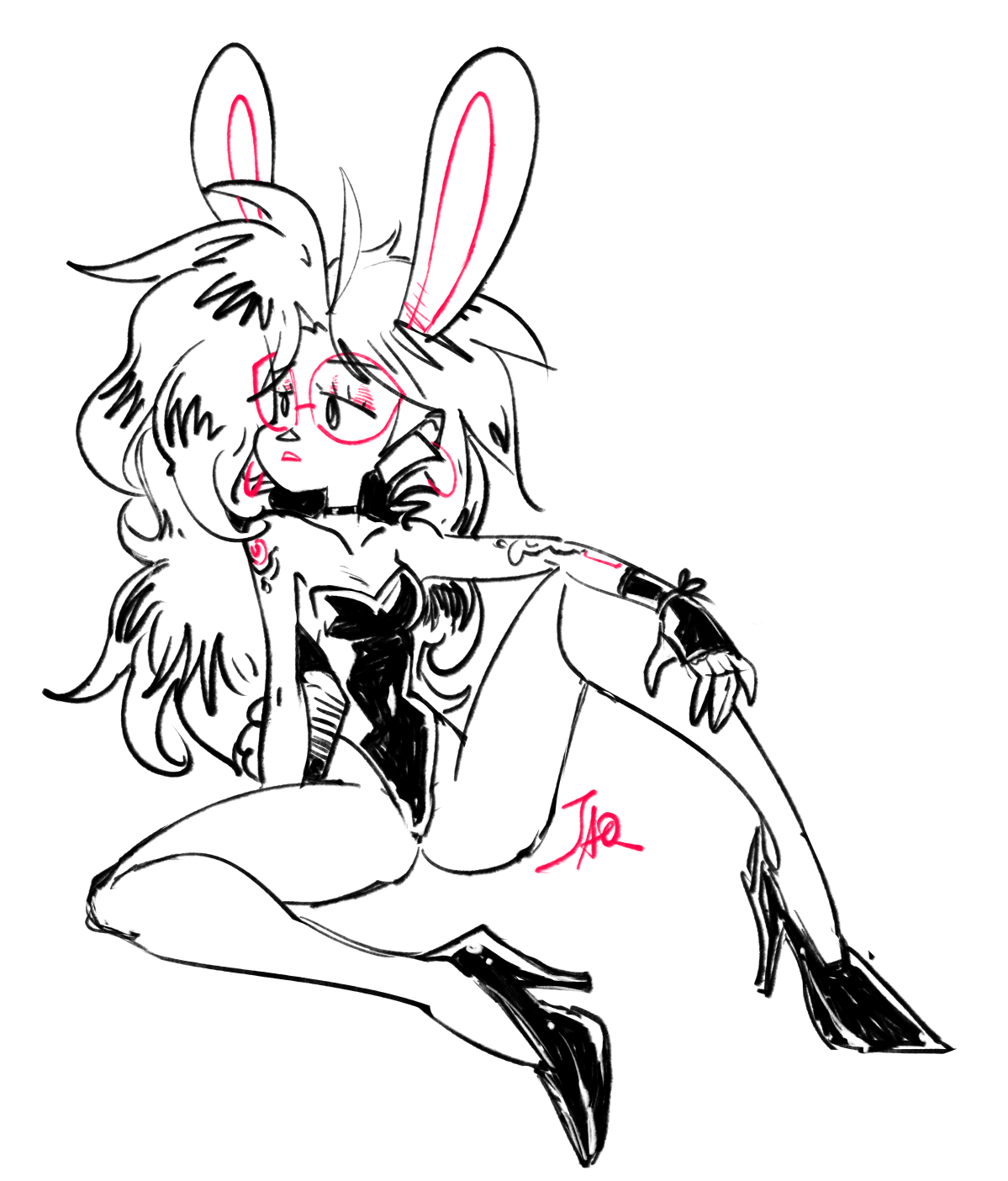 Bare-legged bun